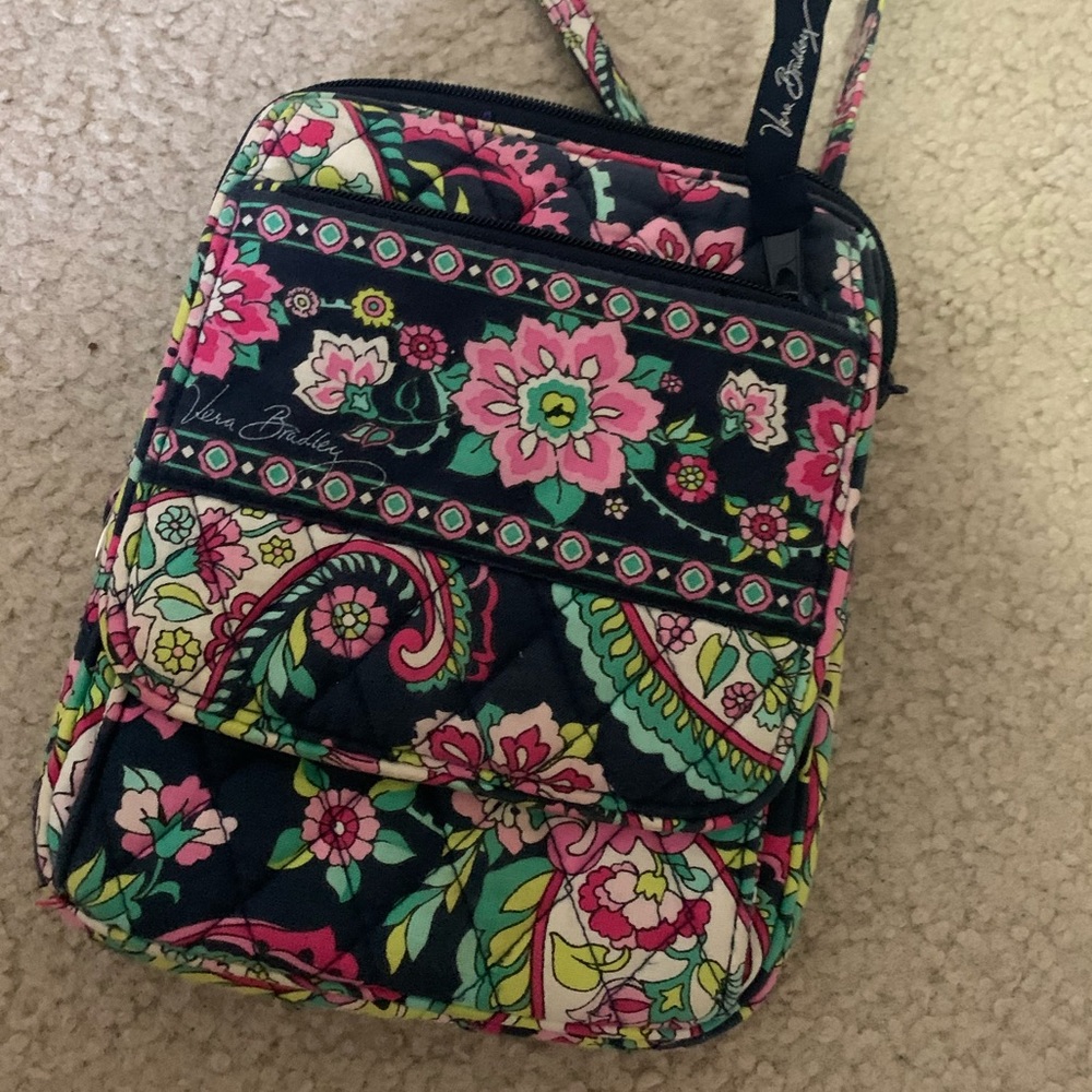 Vera Bradley Quilted Crossbody Bag Mini Hipster - Petal Paisley (Retired)